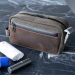 leather toiletry bag